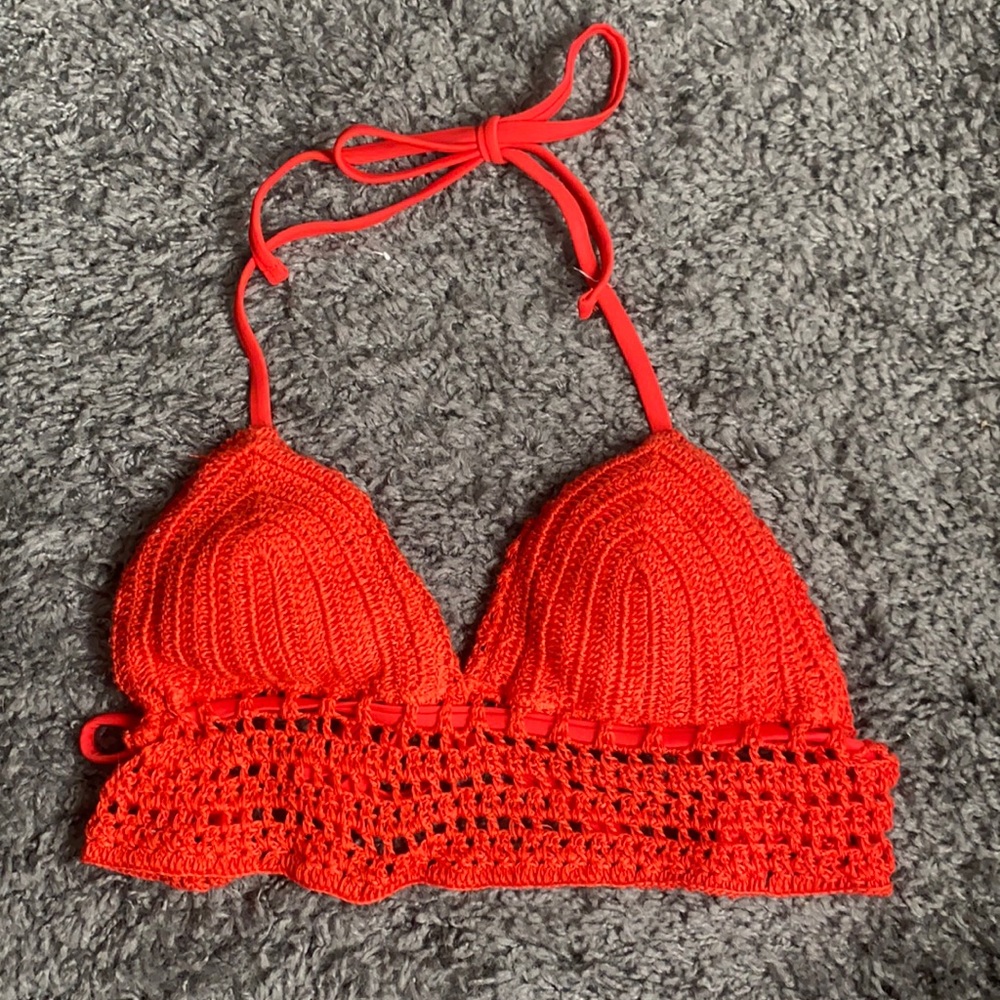 Knit bathing suit top!❤️